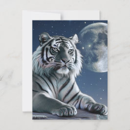 Postal Tigre blanco