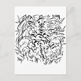 Postal tigre camuflado
