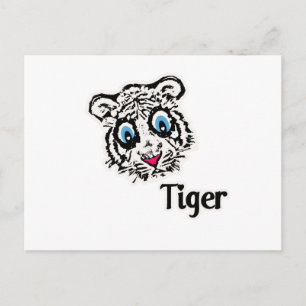 Postal Tigre con corazón