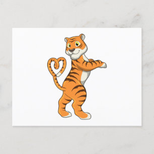 Postal Tigre con Corazón