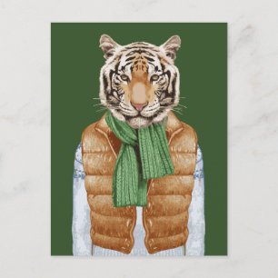 Postal Tigre de chaleco inferior