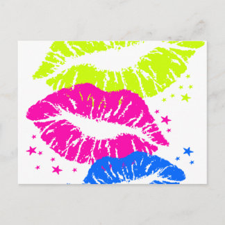Postal Tigre de Corey 800, vasos vintage y besos de estre