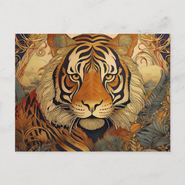 Postal Tigre de IA (Anverso)