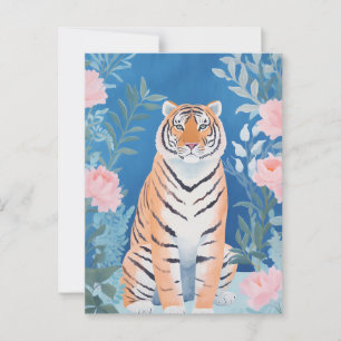 Postal Tigre de jardín