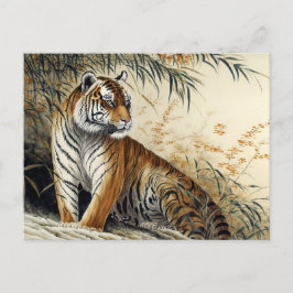 Postal Tigre de pinza china