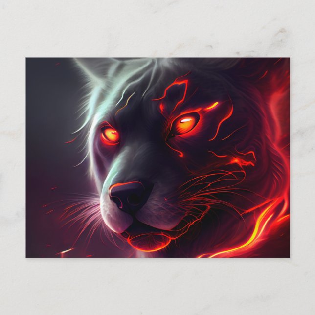 Postal Tigre de postale (Anverso)