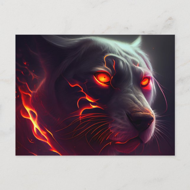 Postal Tigre de postale (Anverso)