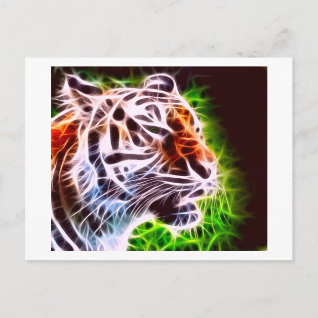 Postal Tigre Elemental (Anverso)