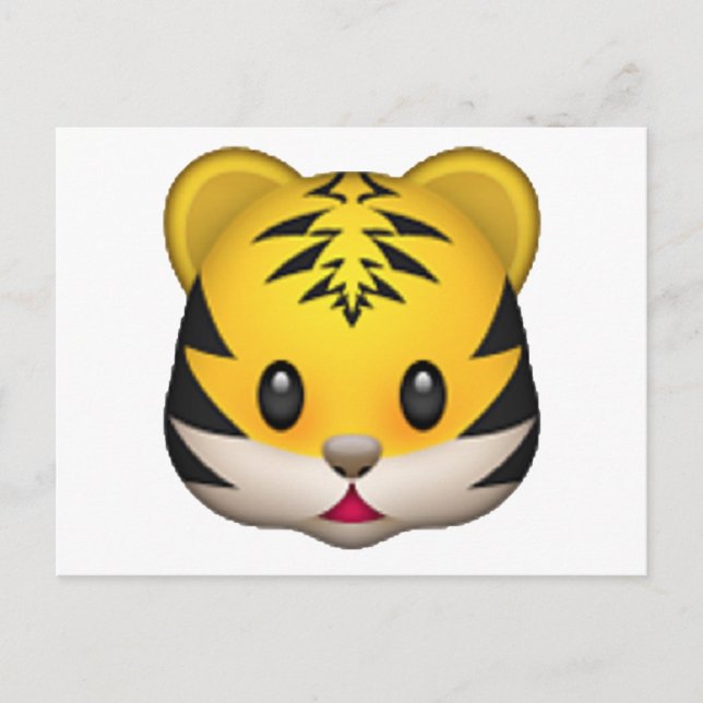 Postal Tigre - Emoji (Anverso)