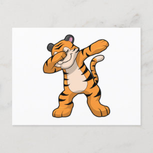 Postal Tigre en baile de Hip Hop Dab