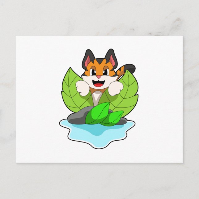 Postal Tigre en la caza (Anverso)