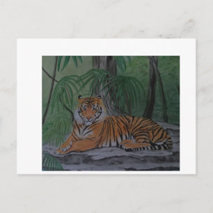 Postal Tigre en reposo