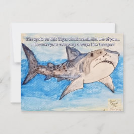 Postal Tigre tiburón