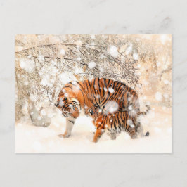 Postal Tigres de invierno