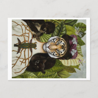Postal Tigresa Kahlo