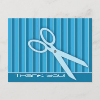 Postal Tijeras Gracias Postcard