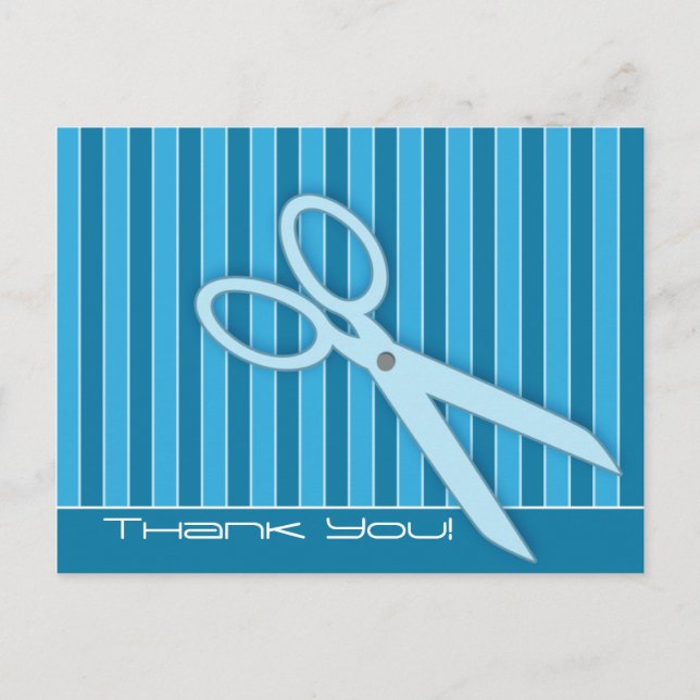 Postal Tijeras Gracias Postcard (Anverso)