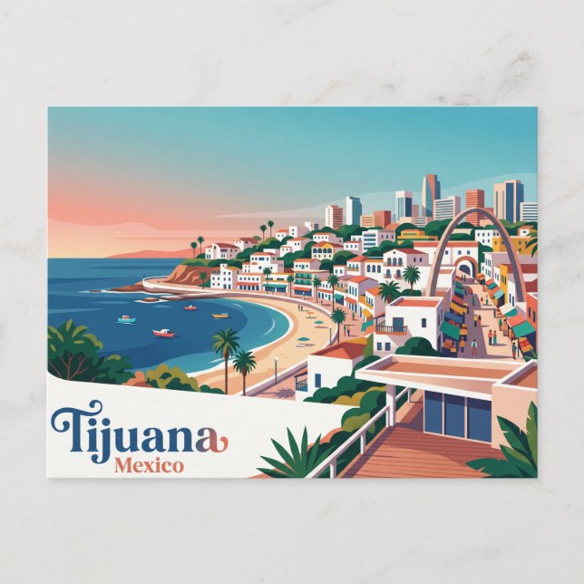 Postal Tijuana México (Anverso)