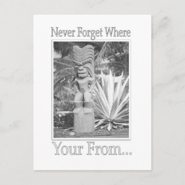 Postal tiki (Anverso)