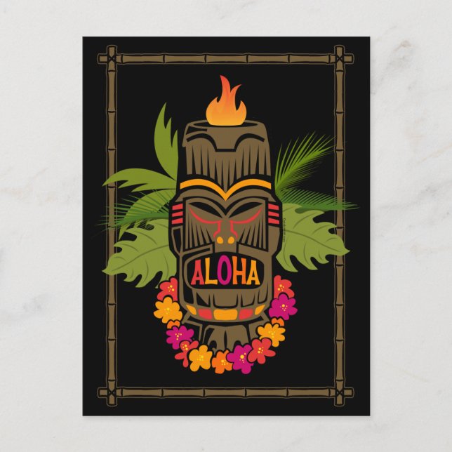 Postal Tiki Aloha (Anverso)