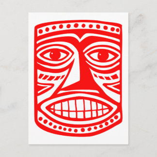 Postal Tiki Toby - Rojo