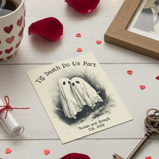 Postal Till Death Do Us Part Ghosts Couples  (Subido por el creador)