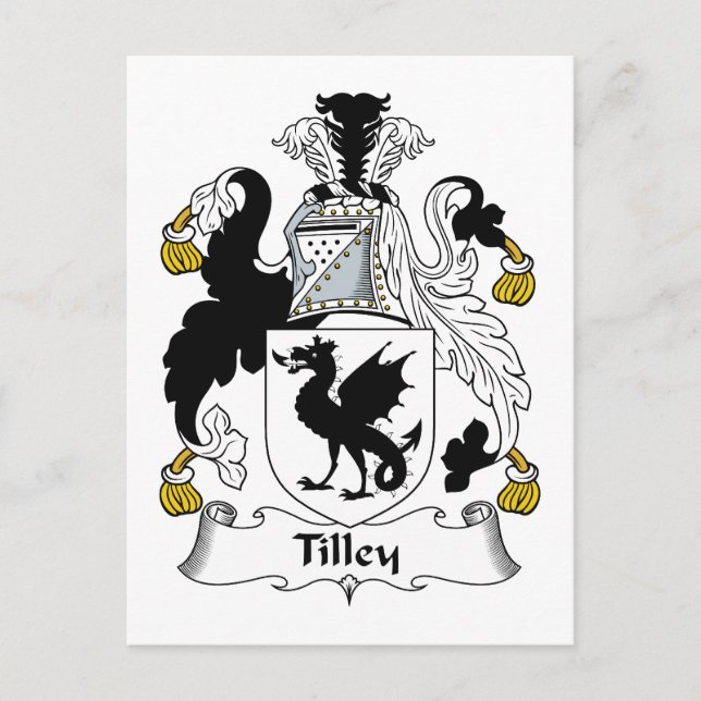 Postal Tilley Family Crest (Anverso)