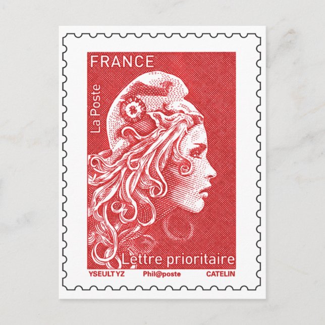 Postal Timbre Marianne (Anverso)