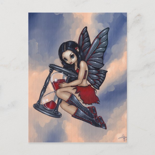 Postal "Time Flies" (Anverso)