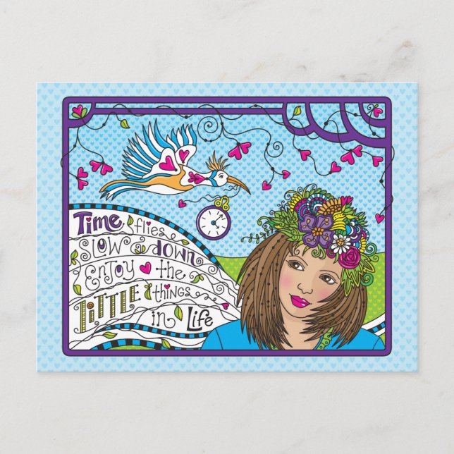 Postal Time Flies_ Postcard (Anverso)