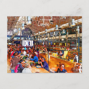 Postal Time out Market Lisboa Portugal 