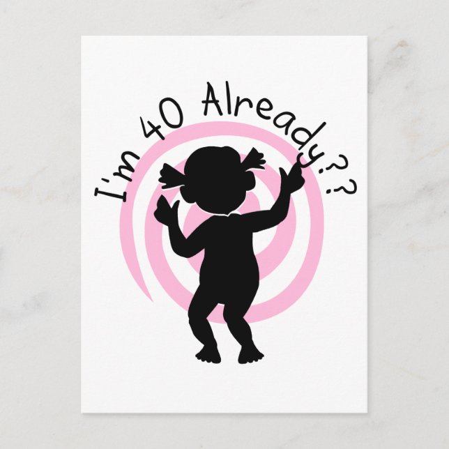 Postal Time Warp 40 camisetas y regalos (Anverso)