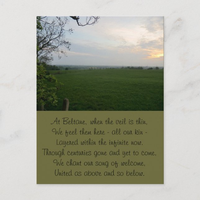 Postal Timeless Beltane Sunset (Anverso)