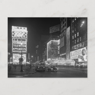 Postal Times Square de Noche, 1953