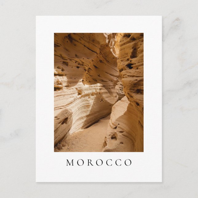 Postal Timlalin’s canyon, near Tamri, Morocco travel (Anverso)