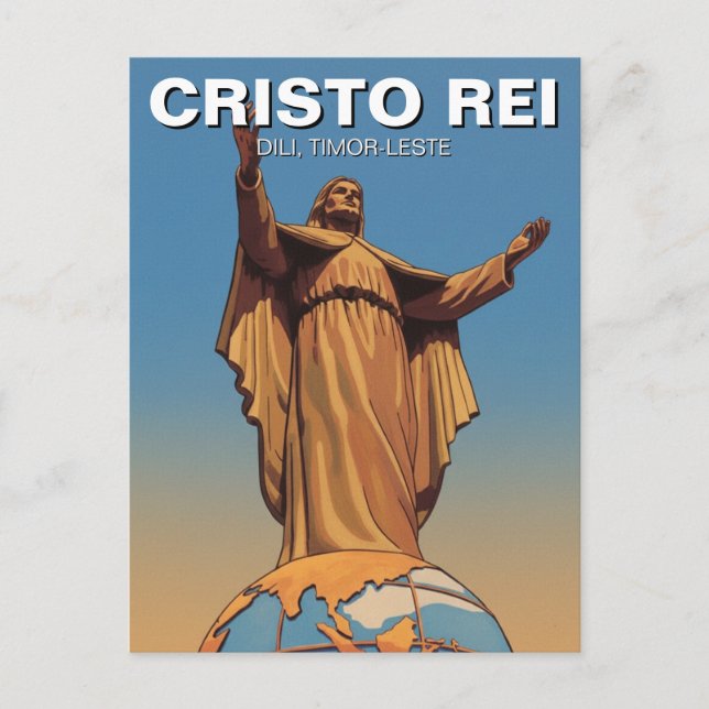 Postal Timor-Leste Cristo Rei de Dili (Anverso)