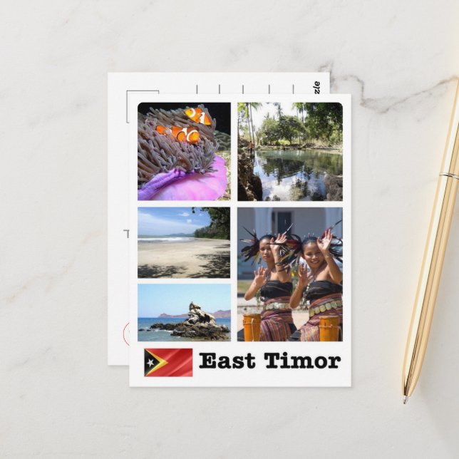 Postal Timor Oriental - Mosaico - (Anverso/Reverso In Situ)