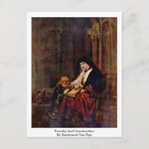 Postal Timothy Y Abuela Por Rembrandt Van Rijn
