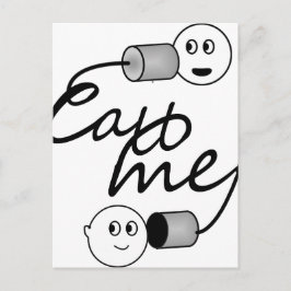 Postal Tin Can Phone Me Llamó