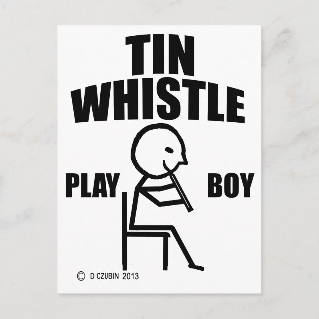 Postal Tin Whistle Play Boy (Anverso)