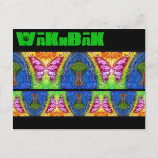 Postal tiñada con "Mural flautista"