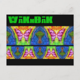 Postal tiñada con "Mural flautista"