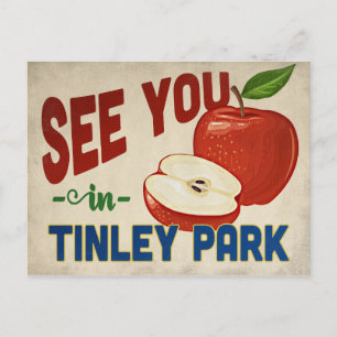 Postal Tinley Park Illinois Apple - Viajes de época