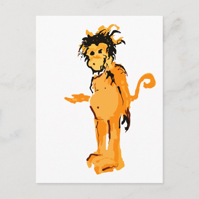 Postal tinta de mono (Anverso)