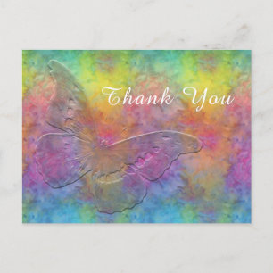 Postal [Tinte de Arcoíris] Tie-Dye Multicolor con Maripos