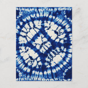 Postal Tinte de Shibori South Seas Índigo Batik