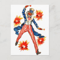 Tío Sam Bandera de los Estados Unidos 4 de julio V