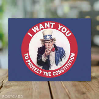 Postal Tío Sam, te quiero - Constitución