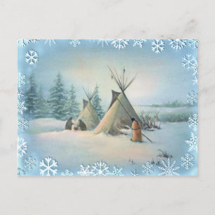 Postal TIPI CAMP SQUAW por SHARON SHARPE