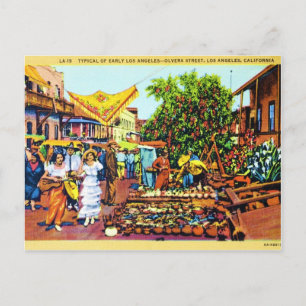 Postal Típico de la calle Los Ángeles - Olvera